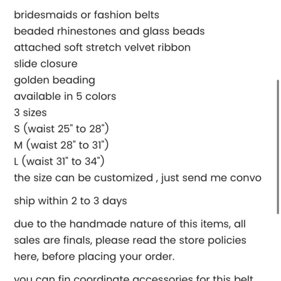 BHLDN Nestina blue belt size small new with tags